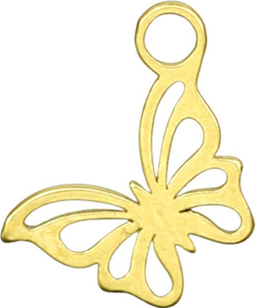 Produktbild Star Piercing Anhänger vergoldet Schmetterling (ohne Messing, Chirurgenstahl 316L)