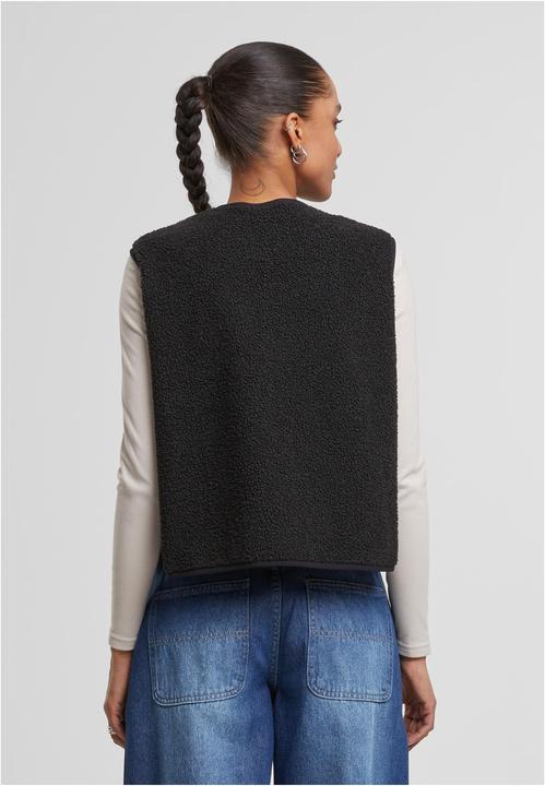 Produktbild Urban Classics Ladies Buttoned Teddy Vest black M (M)