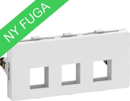 Produktbild LK Dataudtag FUGA - 2 modul, for 3 stk. Keystone konnektor (L), leveres uden konnektor