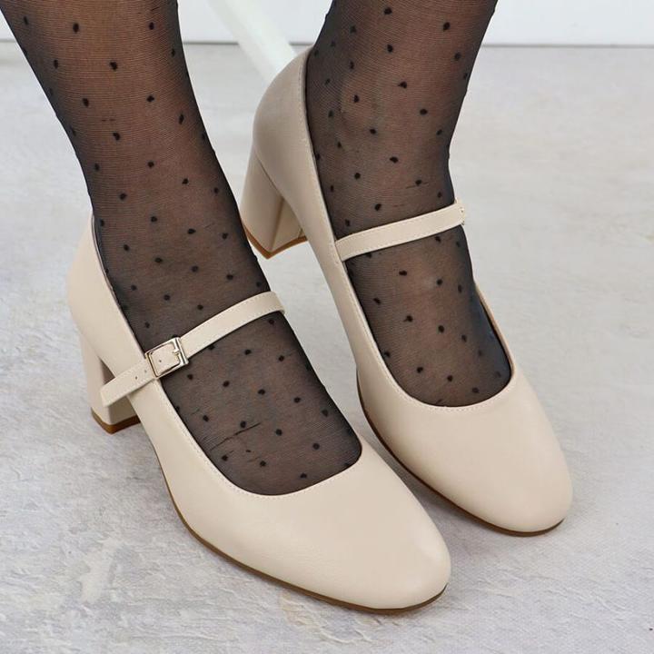Produktbild Leone Nude low-heeled pumps with strap Sergio PB176 (40)