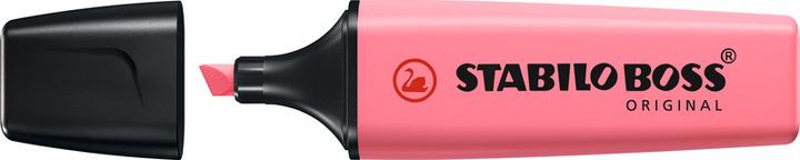 Produktbild STABILO BOSS ORIGINAL Pastel Textmarker (Limette, Kirschblüte, Rosa, Wolkenblau, Korallenrot, 5 mm, 4 x)