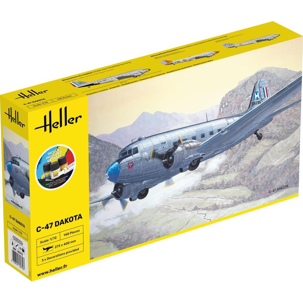 Heller STARTER KIT C-47 DAKOTA
