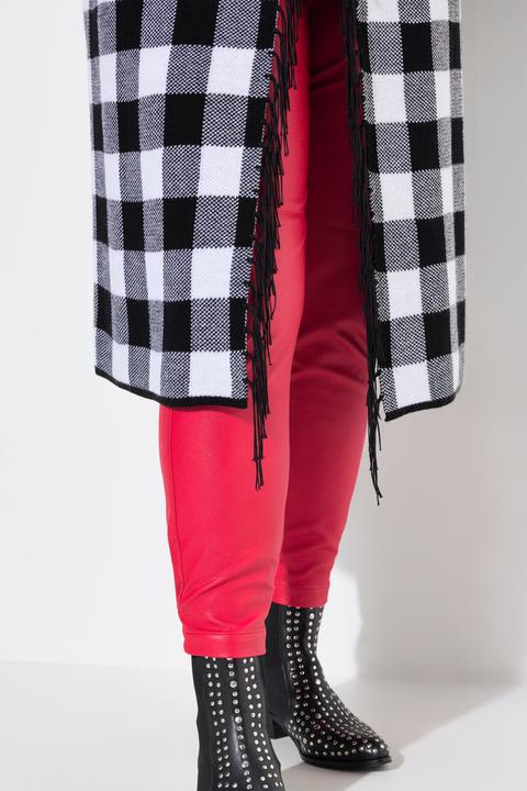 Produktbild Angel of Style Strickjacke, Straight Fit, Karo, Fransenkanten (50, 52)
