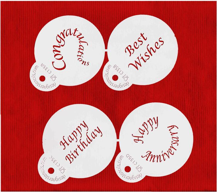 Designer Stencils Geburtstag Stencils