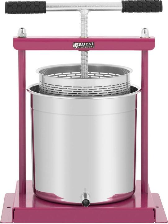 Produktbild Royal Catering Manuelle Obstpresse Saftpresse Weinpresse Fruchtpresse Edelstahl / Eisen 12 L