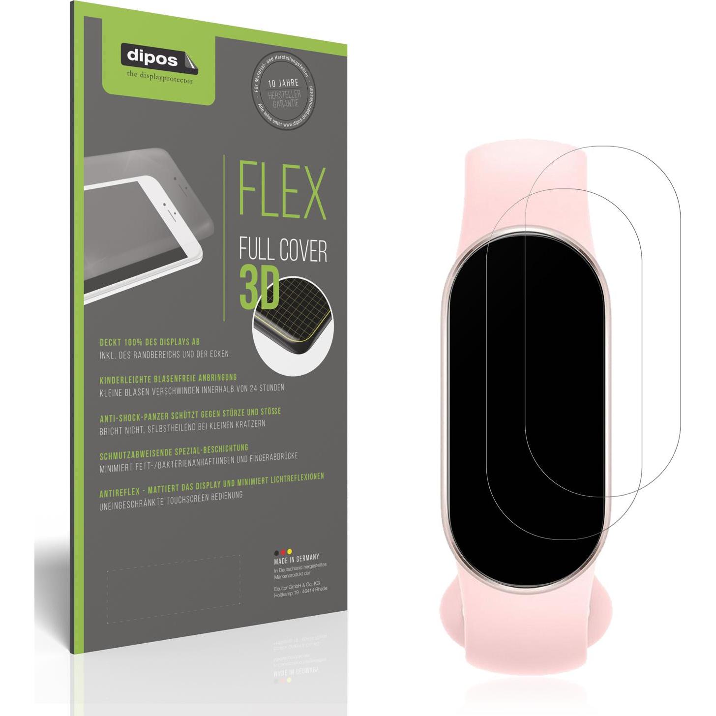 Dipos Full Cover Schutzfolie Matt, Smartwatch Schutzfolie, Transparent