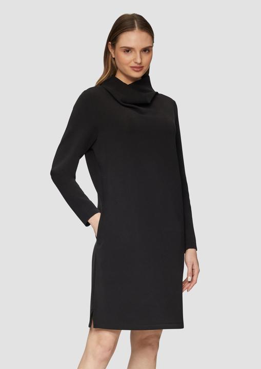 Immagine prodotto S.Oliver Kleid Scuba-Kleid mit Wasserfallkragen und seitlichen Eingrifftaschen (36)