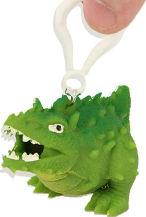 Actual product image Roost Keychain NV378 Squeeze Dino ass.