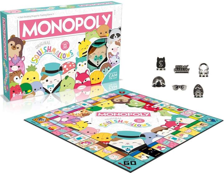 Produktbild Winning Moves Squishmallows Monopoly (Englisch, 2 - 6 Spieler)