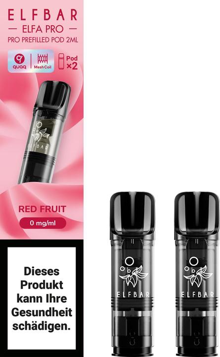 Immagine prodotto Elfbar Elfa Pro - 2 x 2ml Pods (0mg) Strawberry Raspberry Cherry ICE (Lampone, Fragola, Ciliegio)