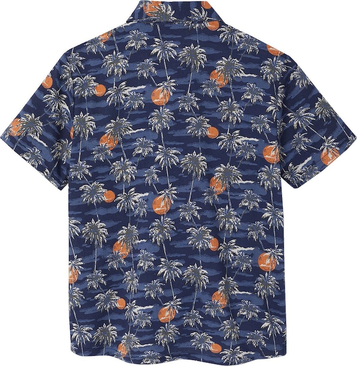 Image du produit Vertbaudet Kurzärmeliges Jungen Hemd mit Palmenprint (140)