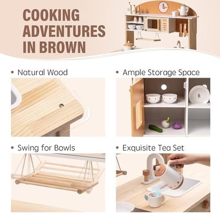Actual product image Robud Wooden Play Kitchen