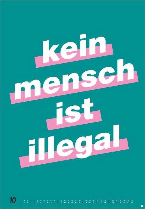 Produktbild Fight for your Rights Posterkalender 2026