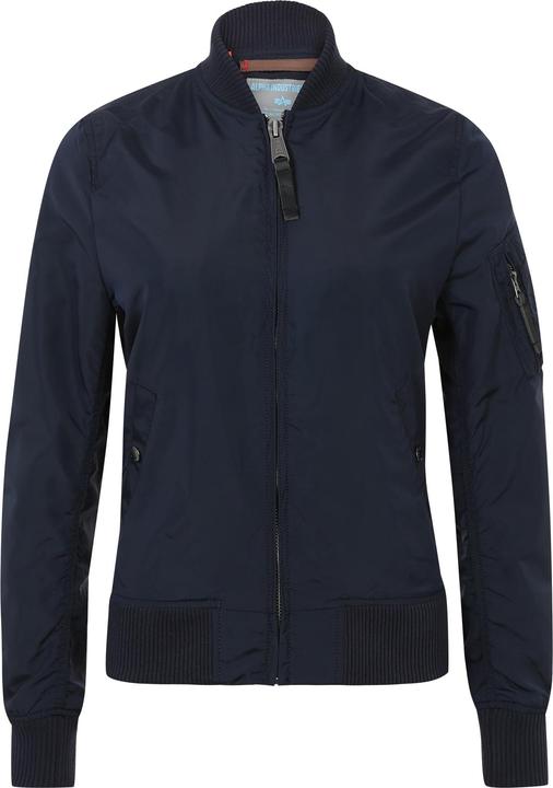 Alpha Industries Bomber pour femme, coupe ajustée, doublure contrastée, poche multifonction (M)