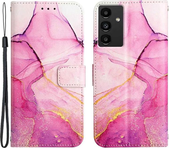 Image du produit Cover-Discount Galaxy A14 - Housse en cuir rose marbré (Samsung Galaxy A14)