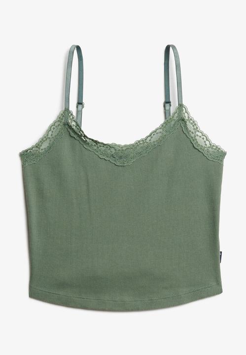 Actual product image Superdry Essential Lace Trim Crop Cami (10XL, 11XL, 12XL)