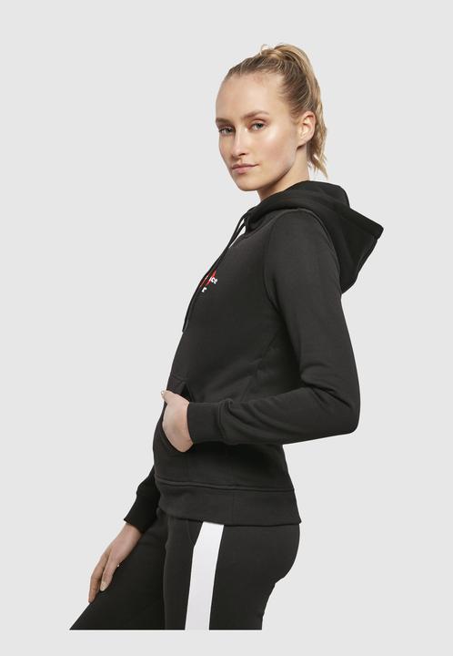 Produktbild Merchcode Ladies Peace - Red Heart Black Hoody - 161485 (L)