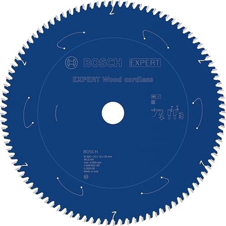 Productafbeelding Bosch Professional Zubehör EXPERT Wood Kreissägeblatt, 305x30 mm, T96