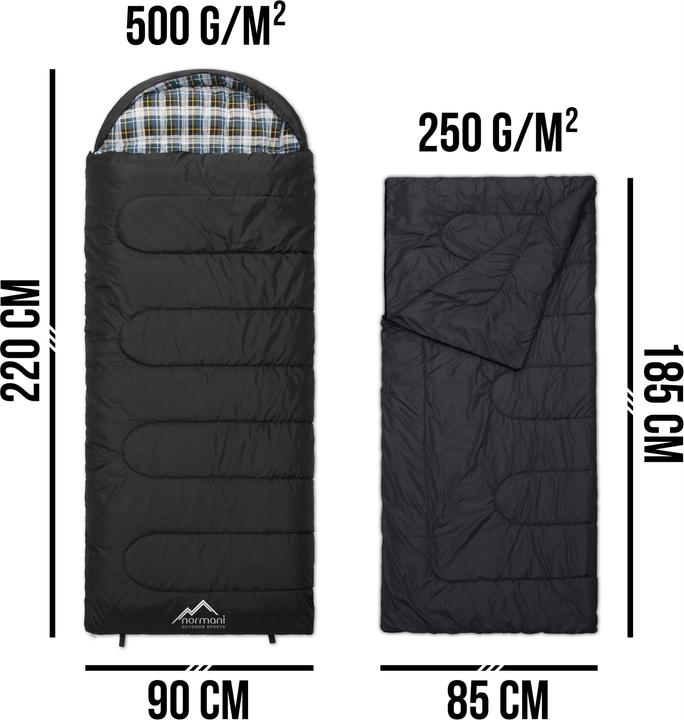Actual product image Normani 4-in-1 sleeping bag Antarctica - 415 (220 cm)