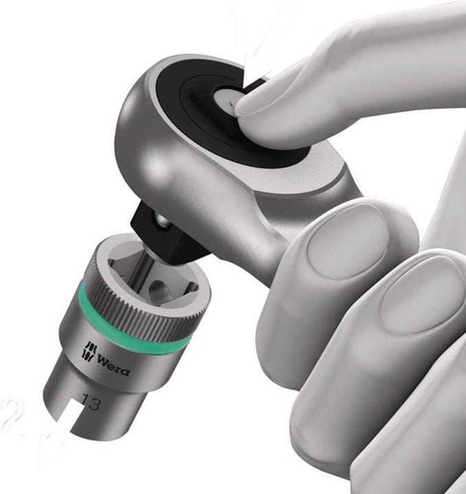 Produktbild Wera 8100 SA 12 HF Zyklop Metal-Knarrensatz (6 mm, 12 mm, 10  mm, 7 mm, 11 mm, 5 mm, 8 mm, 9 mm, 13 mm)