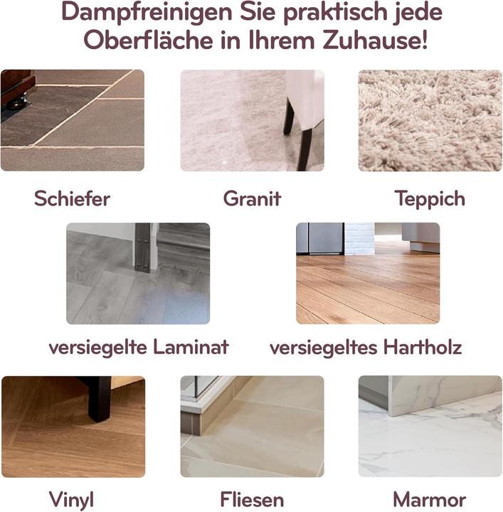 Actual product image H2O HD Dampfreiniger & Dampfbesen (1500 W)