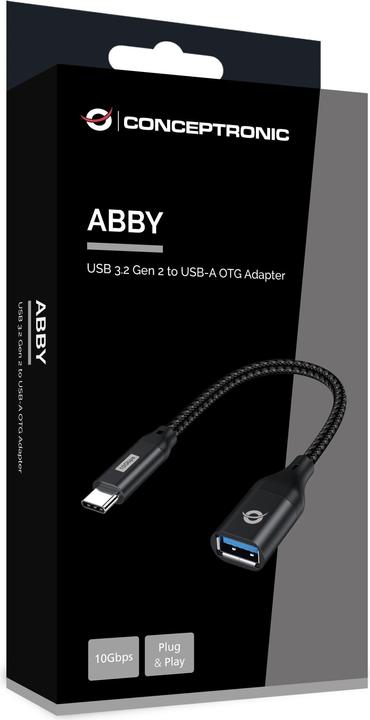 Produktbild Conceptronic USB C — USB A (0.15 m, USB 3.2 Gen 2)
