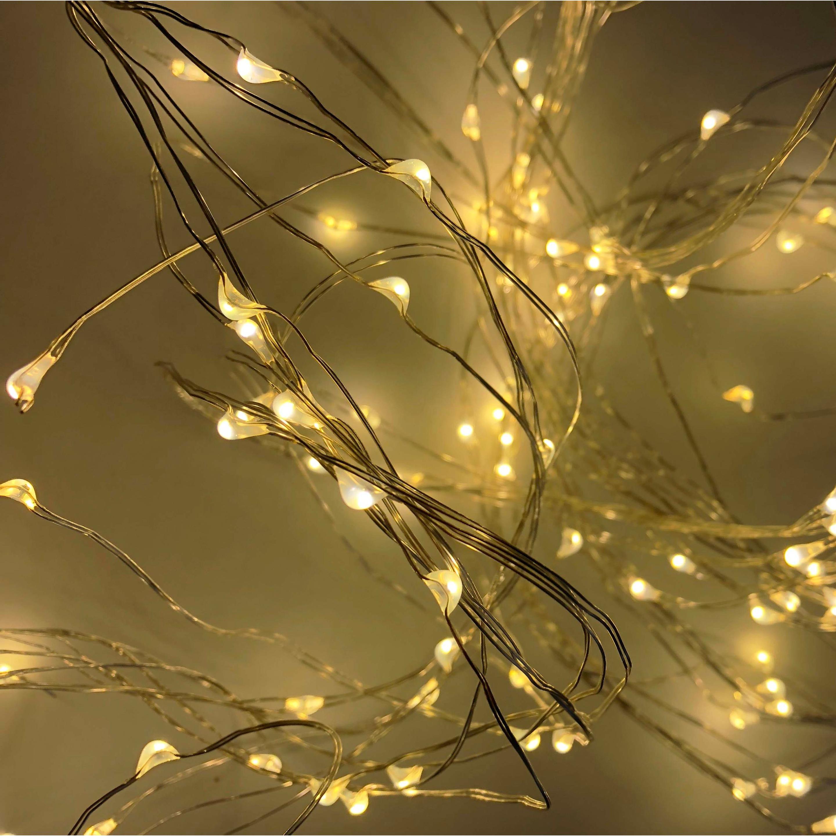 Thumbnail - Mojawo, Lichterkette, 200er Micro LED Schweif-Kette Lichterkette Innen und Aussen (2 m)