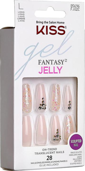 Immagine prodotto KISS Unghie - Jelly Fantasy Nails Jelly Juice (Unghie artificiali, Succo di gelatina)