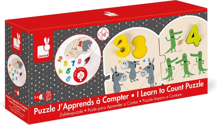 Actual product image Janod learn numbers (10 pieces)