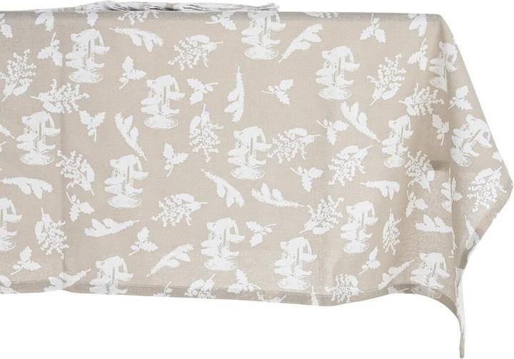 Produktbild DKD Home Decor Tischdecke und Servietten 2 Stück 150 x 150 x 0,5 cm Beige Weiss Hellbraun