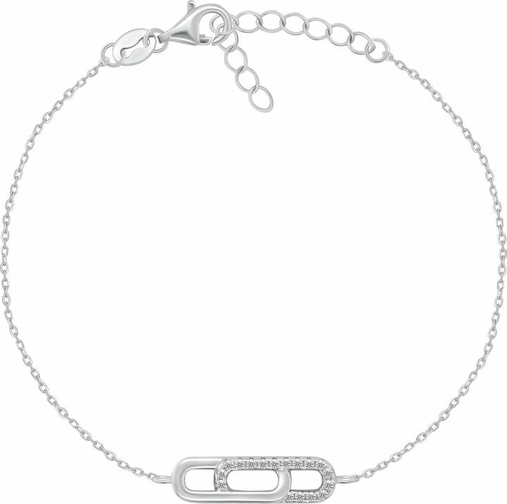 Immagine prodotto Brilio Silver - Modern silver bracelet with zircons BRC240W