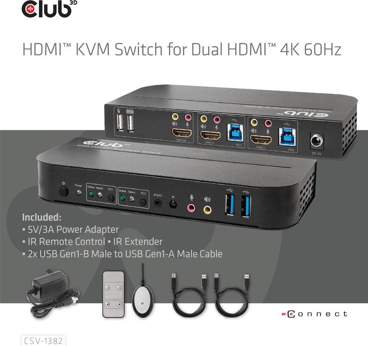 Produktbild Club 3D KVM Switch