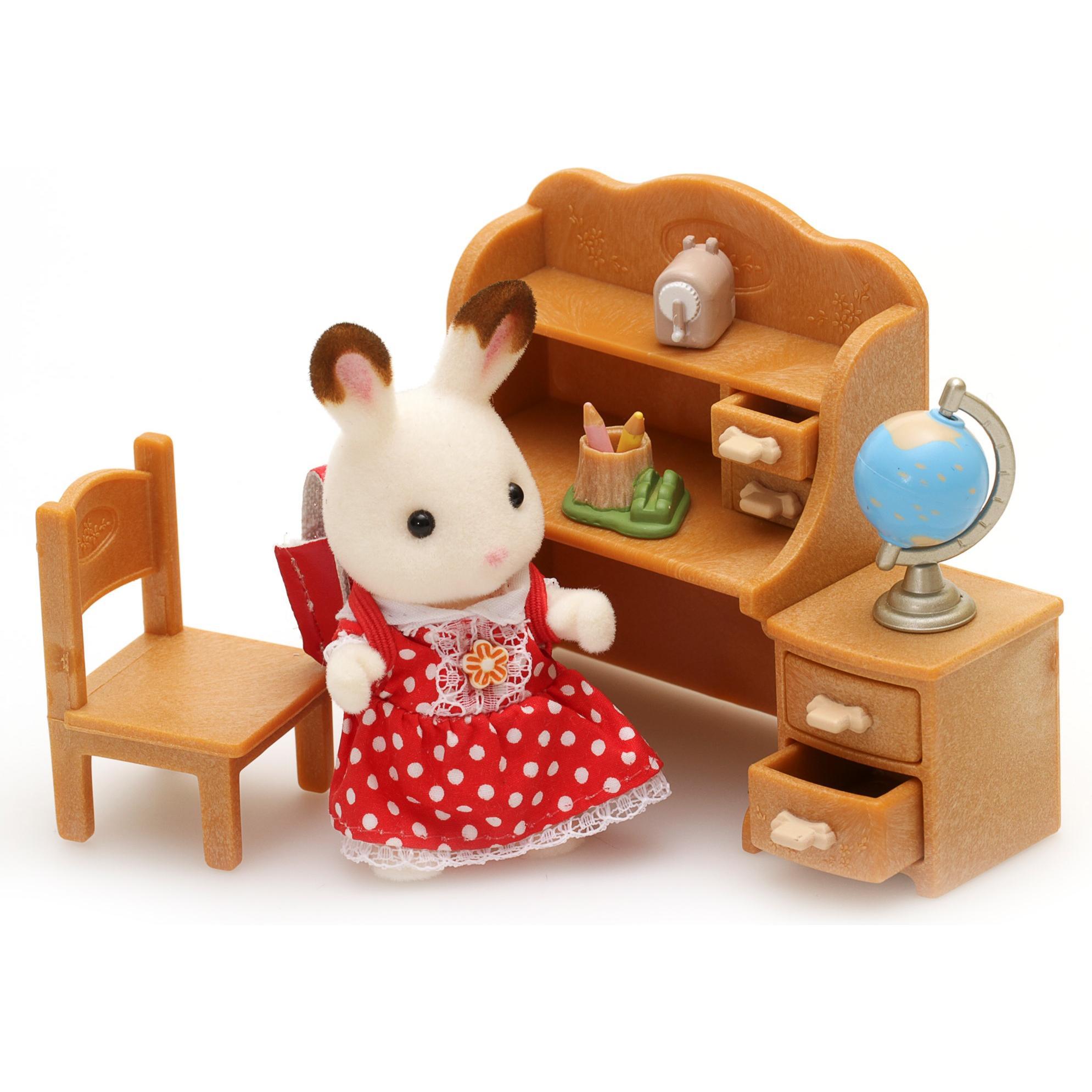 Thumbnail - Sylvanian Families Chocolate Rabbit Sister Desk