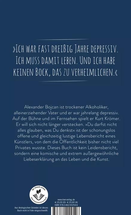 Actual product image Du darfst nicht alles glauben, was du denkst (German, Kurt Krömer, 2022)