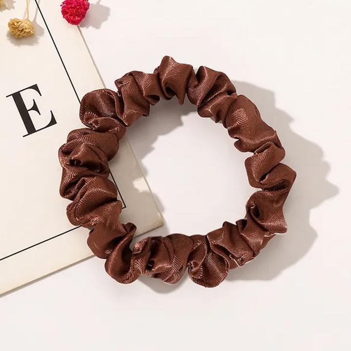 Immagine prodotto Avizar Plissierter Satin-Haargummi (Elastico per capelli)