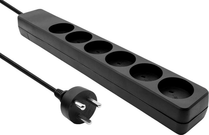 Actual product image ProXtend Danish IT Power Strip 6-way 5M Black (6x, CEE 7/3, 5 m)