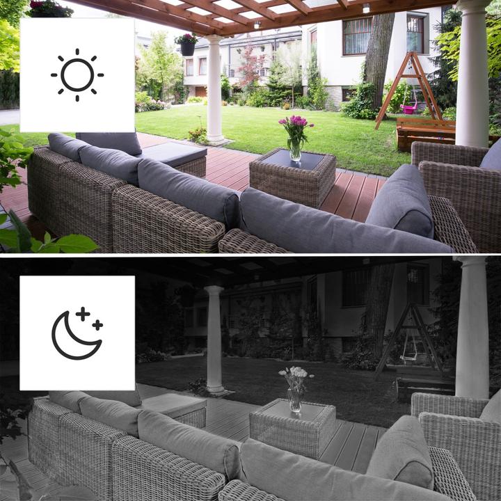 Actual product image Hama Surveillance camera, WLAN camera outdoor, rechargeable battery, solar, recording, 1080p (1920 x 1080 Pixels)