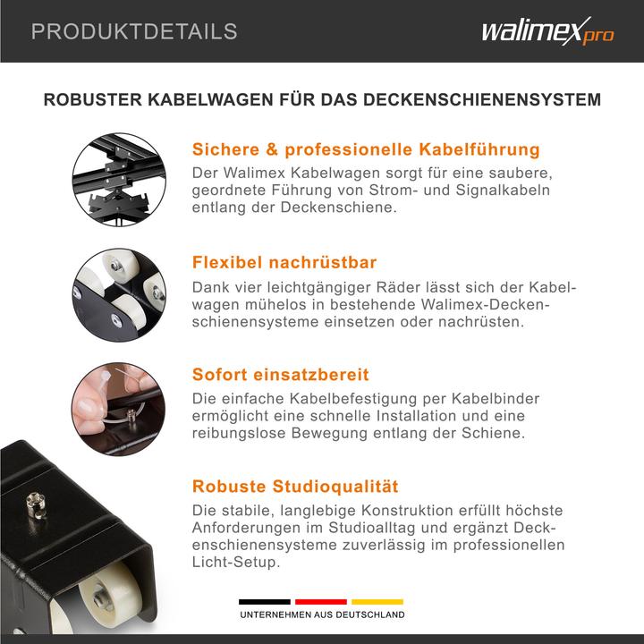 Produktbild Walimex Kabelwagen für Deckenschienensystem (Weiteres Zubehör)