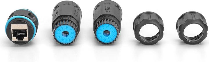 Produktbild Digitus CAT 6A Aussenanschluss, Schutzart IP68 RJ45 zu RJ45 Verbindung