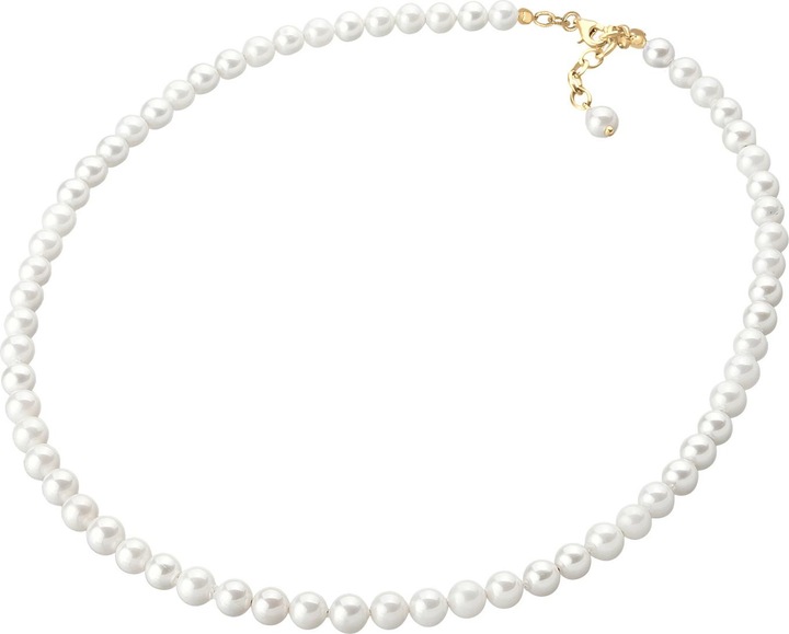 Immagine prodotto Elli Collana di perle con nucleo di conchiglia in argento 925 (Argento 925, Perle di conchiglia, Acciaio inossidabile, Nessuna pietra preziosa, 42 cm)