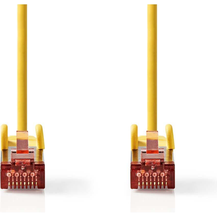 Thumbnail - Nedis Cat 6 Kabel RJ45 Stecker RJ45 Stecker S/FTP 0.50 m Rund LSZH Gelb Label (S/FTP, CAT6, 0.50 m), Netzwerkkabel