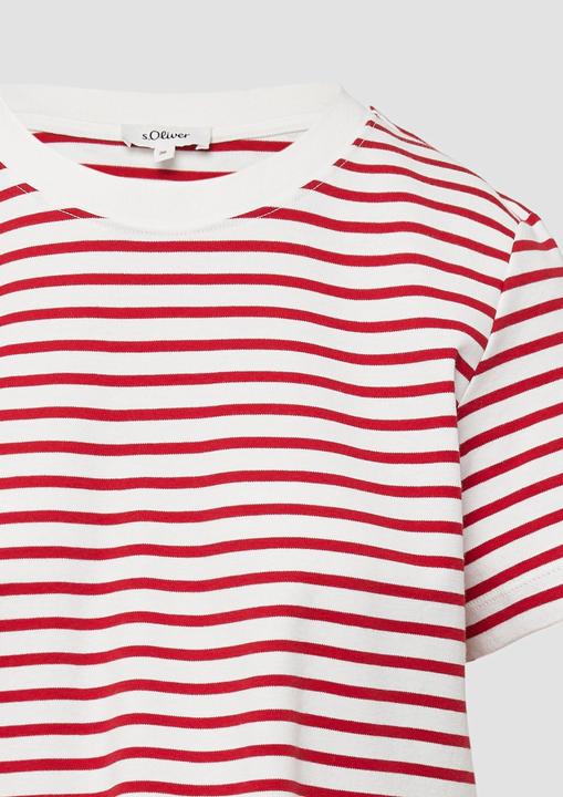 Produktbild S.Oliver T-Shirt Verkürztes T-Shirt aus Interlockjersey (48)