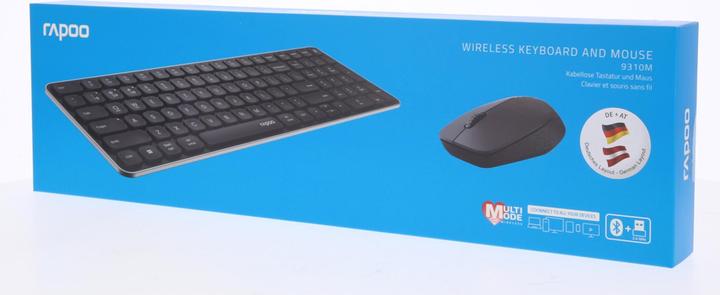 Productafbeelding Rapoo 9310M Multi-Mode Bureauset zwart (DE, Draadloze)