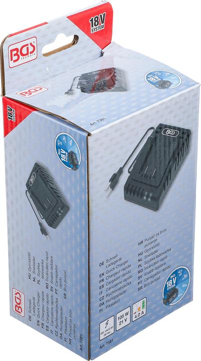 Produktbild BGS Schnell-Ladegerät | 4,0 A | 18 V (18 V)