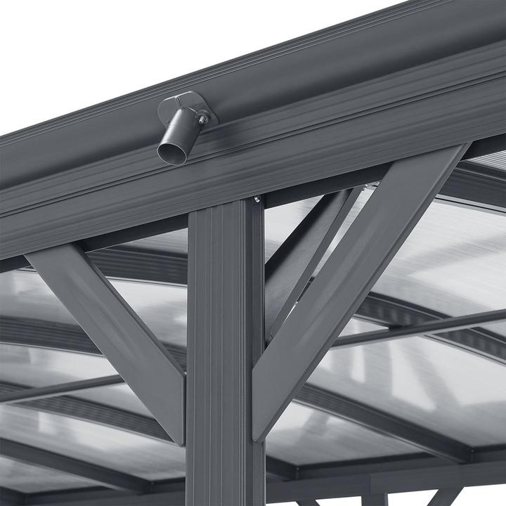 Actual product image Juskys Carport with arched roof