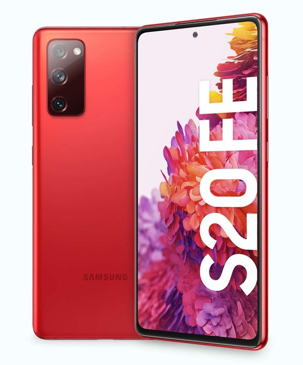 Produktbild Samsung Galaxy S20 FE EU (128 GB, Cloud Red, 6.50", Hybrid Dual SIM, 4G)