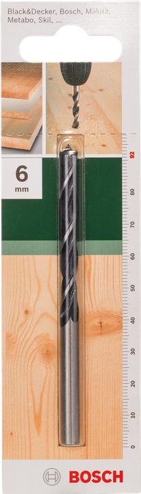 Produktbild Bosch Zubehör Holzspiralbohrer D= 6,0 mm L= 92 mm (6 mm)