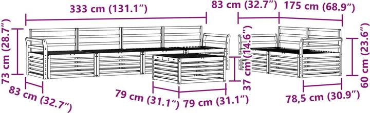 Produktbild vidaXL Outdoor-Sofa