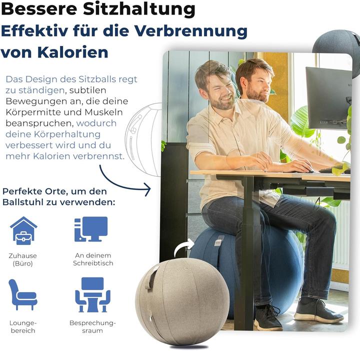 Produktbild Backerz Ergonomischer Sitzball (65 cm)