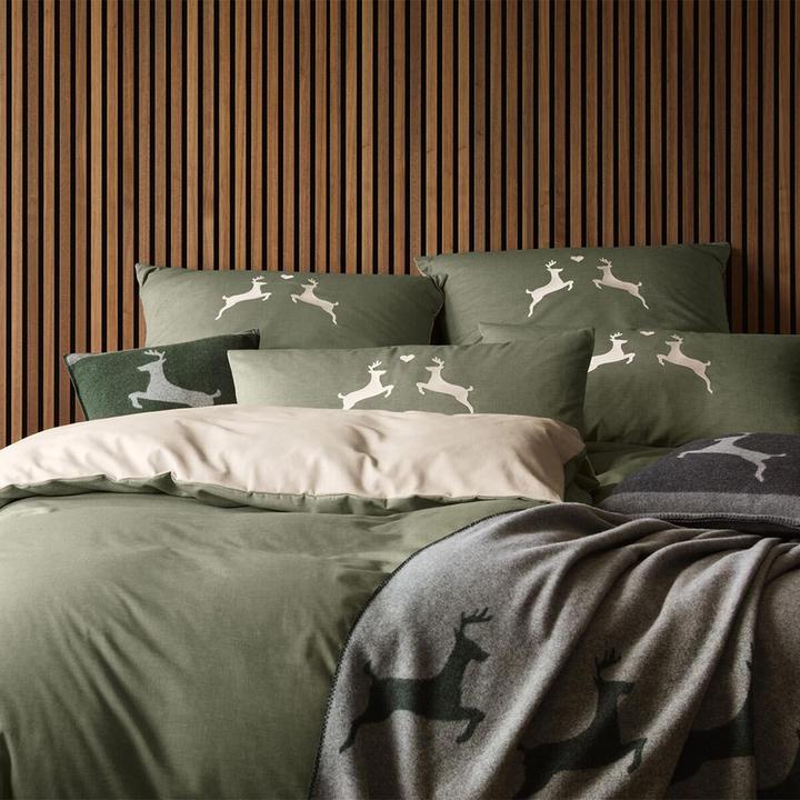 Image du produit Elegante Alpenchic Hirsche (Set de linge de lit, 155x220 cm + 80x80 cm)